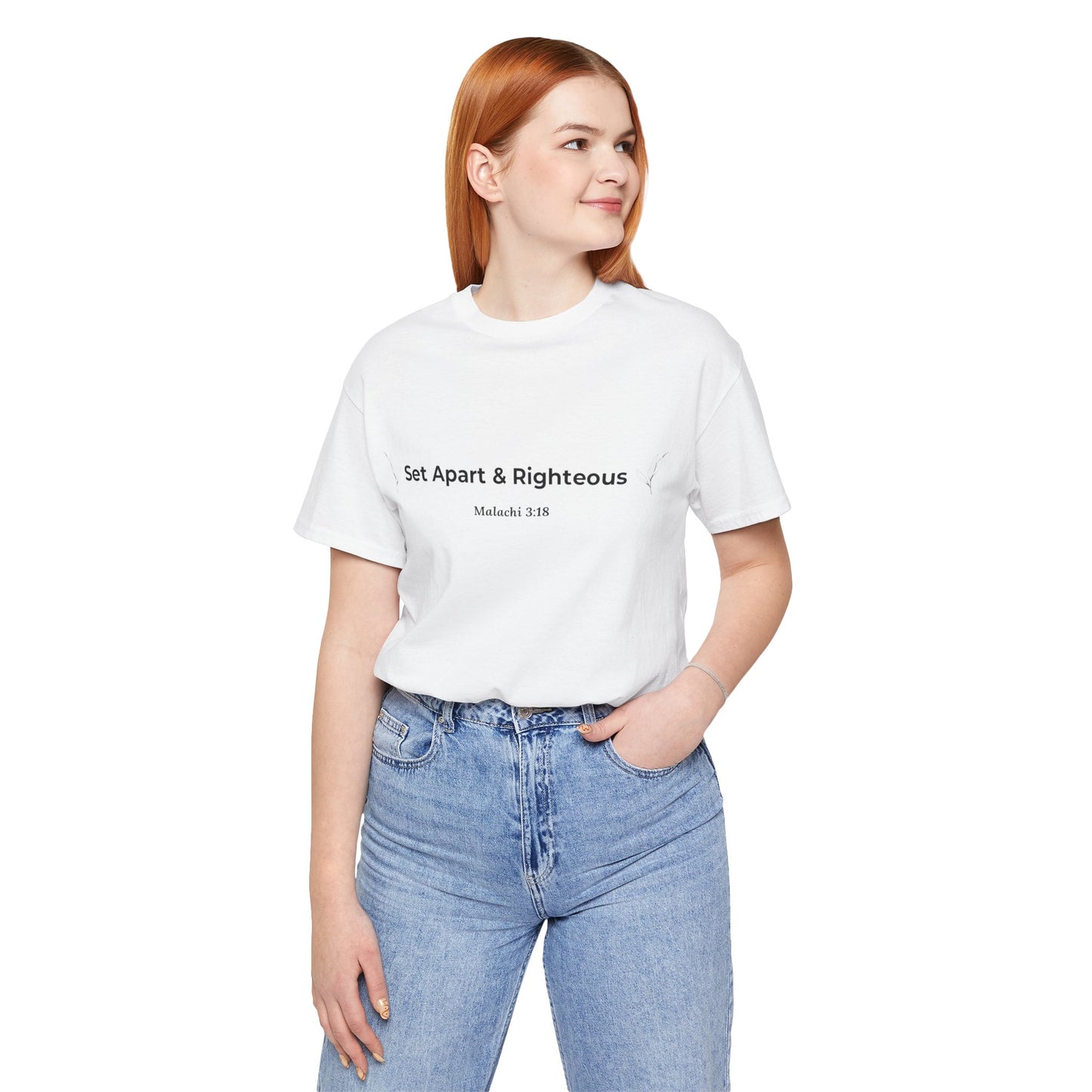 Set Apart & Righteous – Unisex Soft Style T-Shirt (Malachi 3:18)