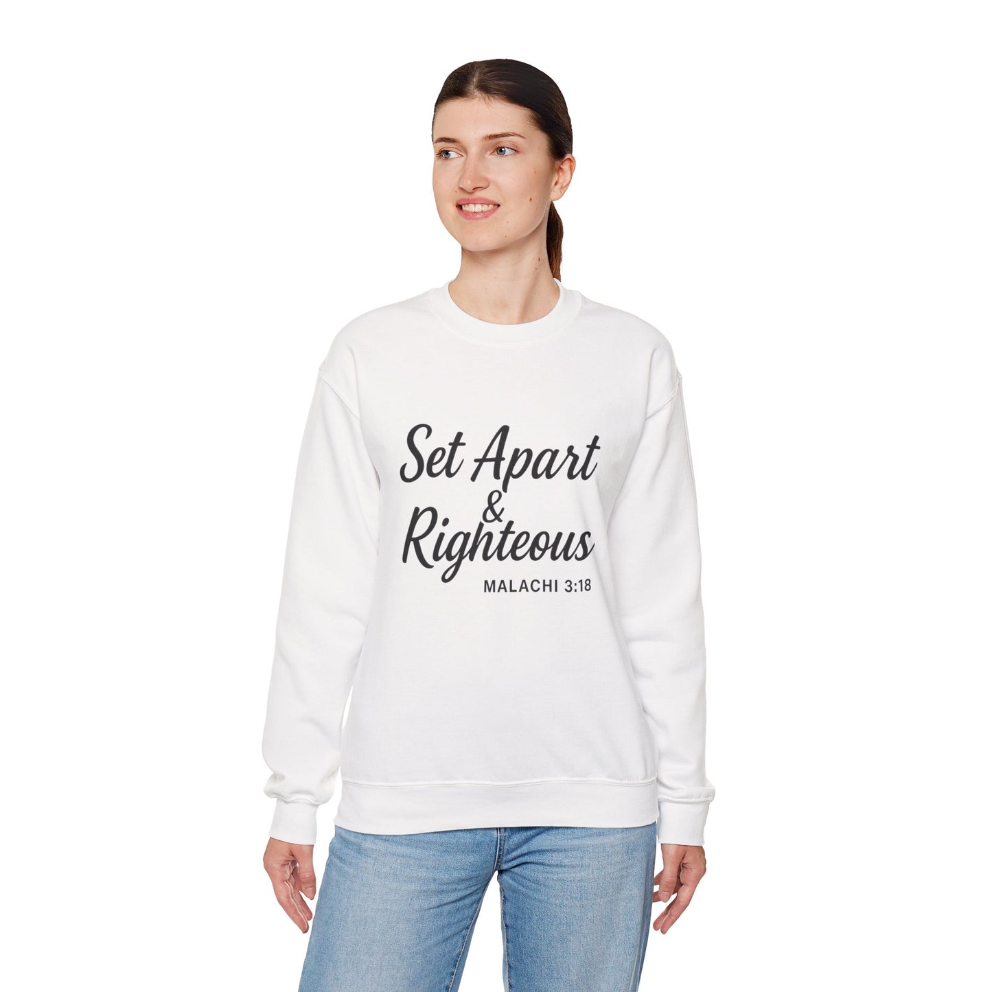 Set Apart & Righteous – Unisex Sweatshirt (Malachi 3:18)