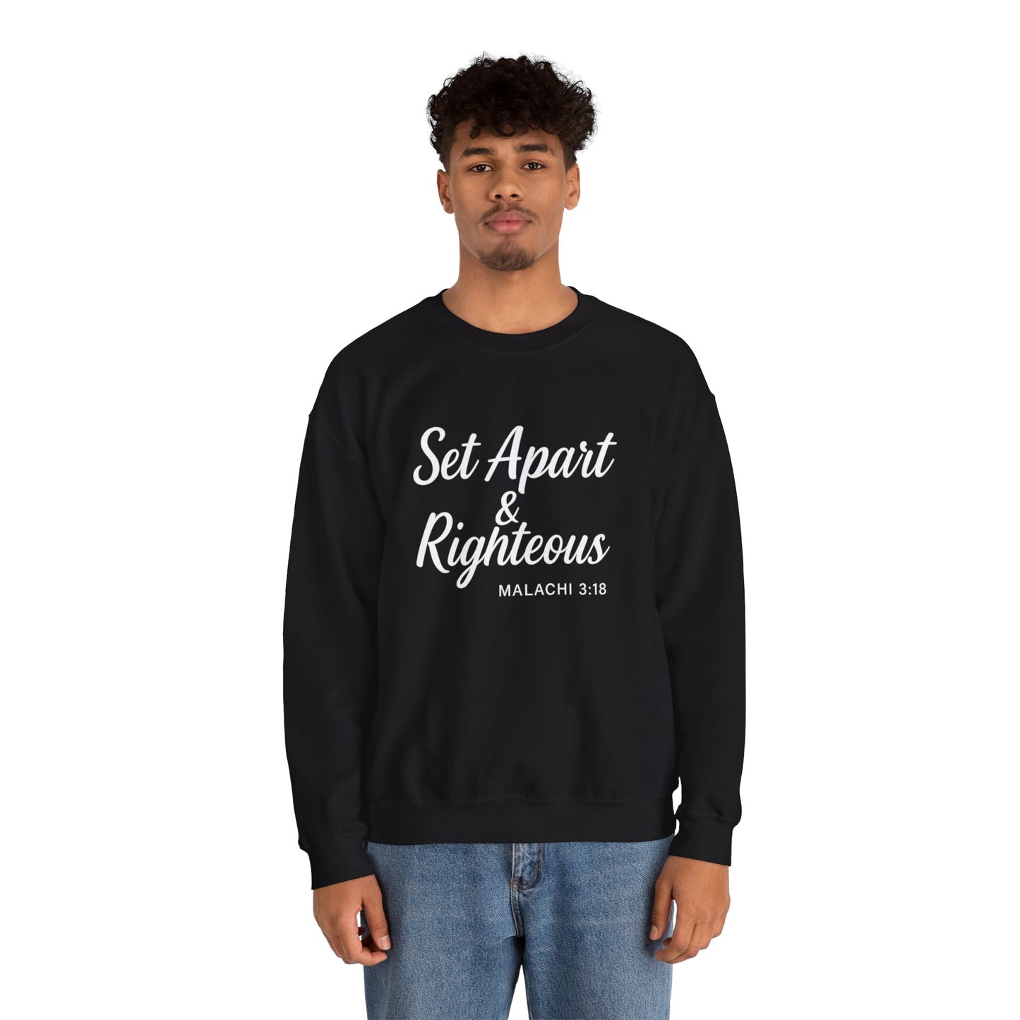 Set Apart & Righteous – Unisex Sweatshirt (Malachi 3:18)