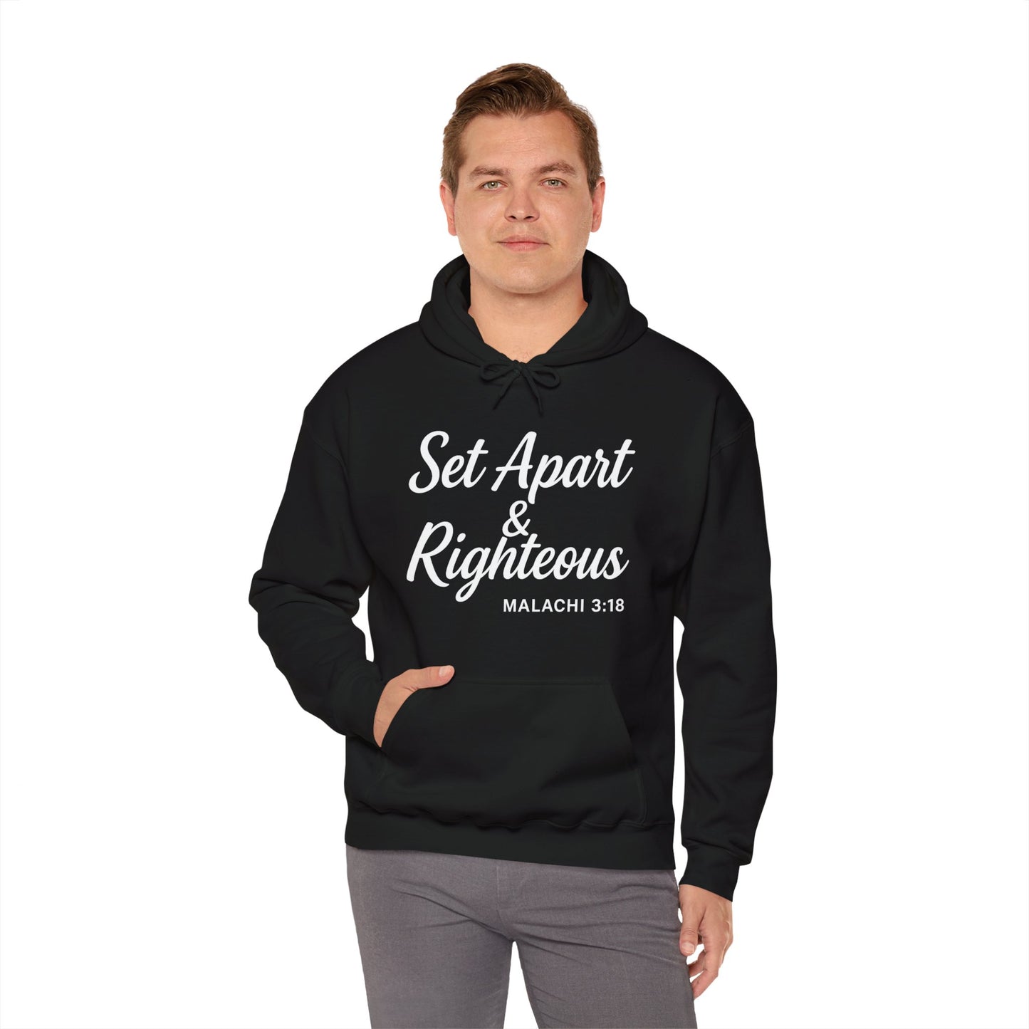Set Apart & Righteous – Unisex Hoodie (Malachi 3:18)