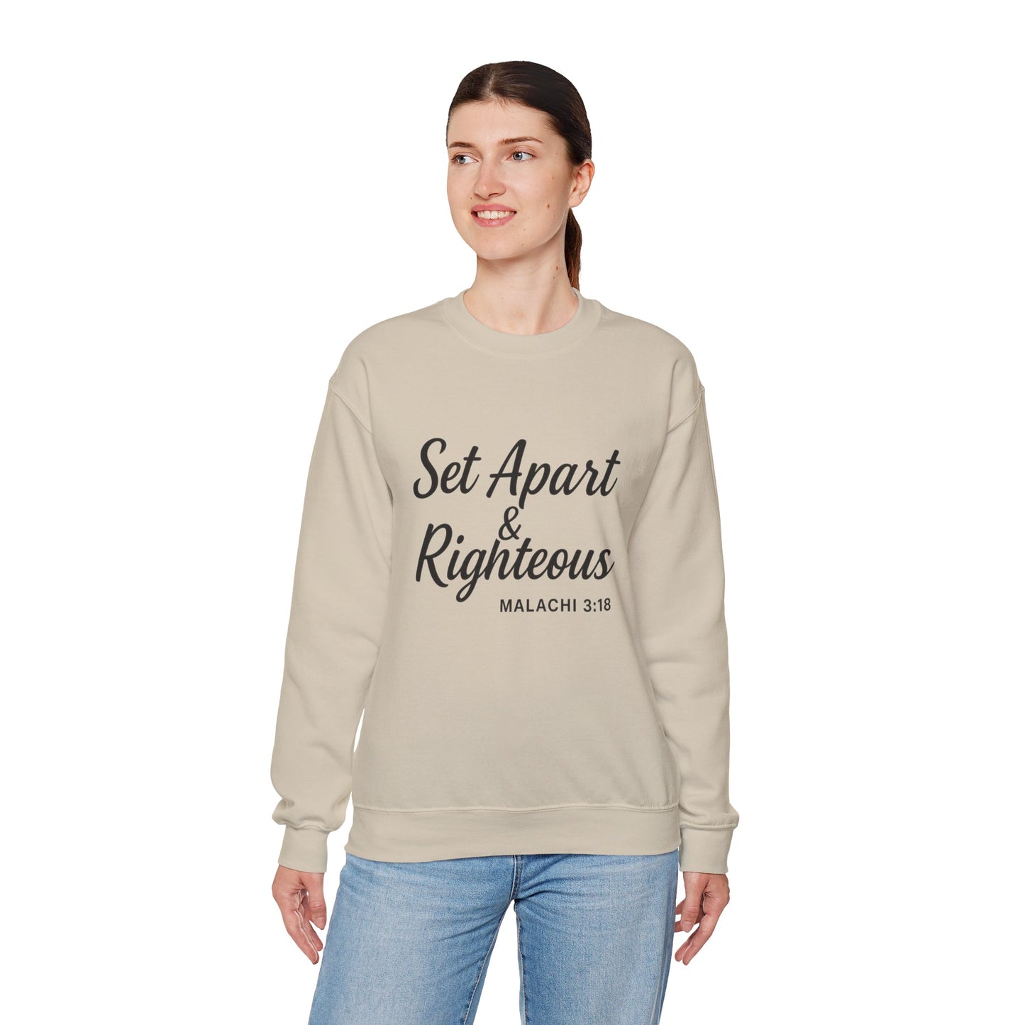Set Apart & Righteous – Unisex Sweatshirt (Malachi 3:18)