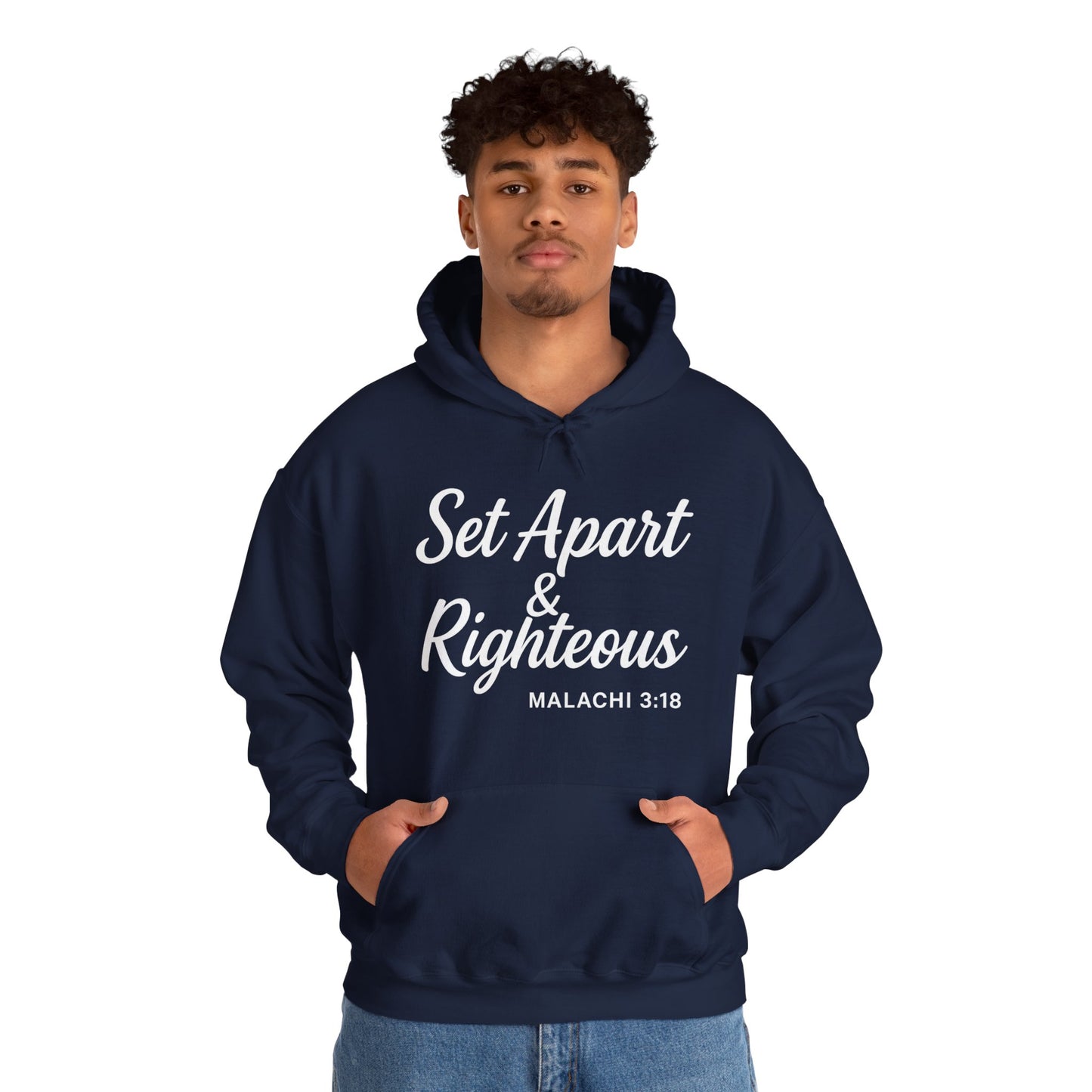 Set Apart & Righteous – Unisex Hoodie (Malachi 3:18)