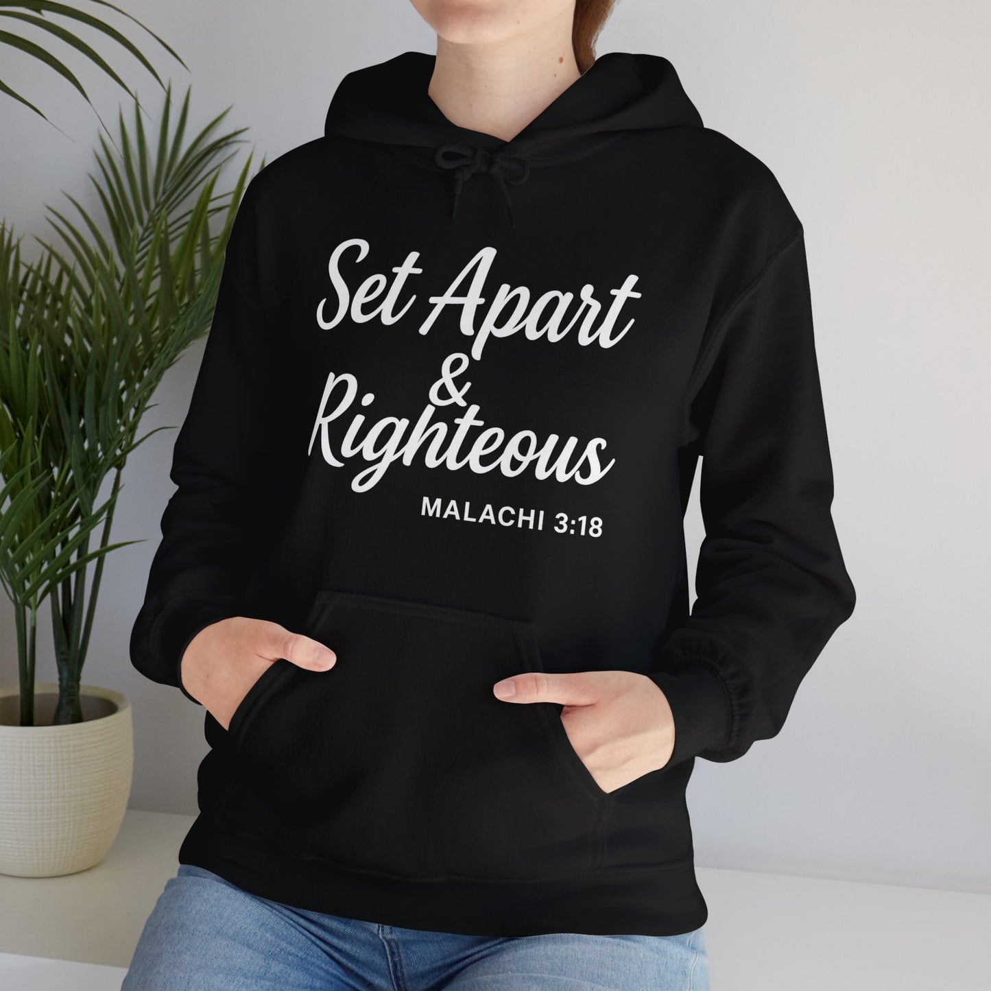 Set Apart & Righteous – Unisex Hoodie (Malachi 3:18)