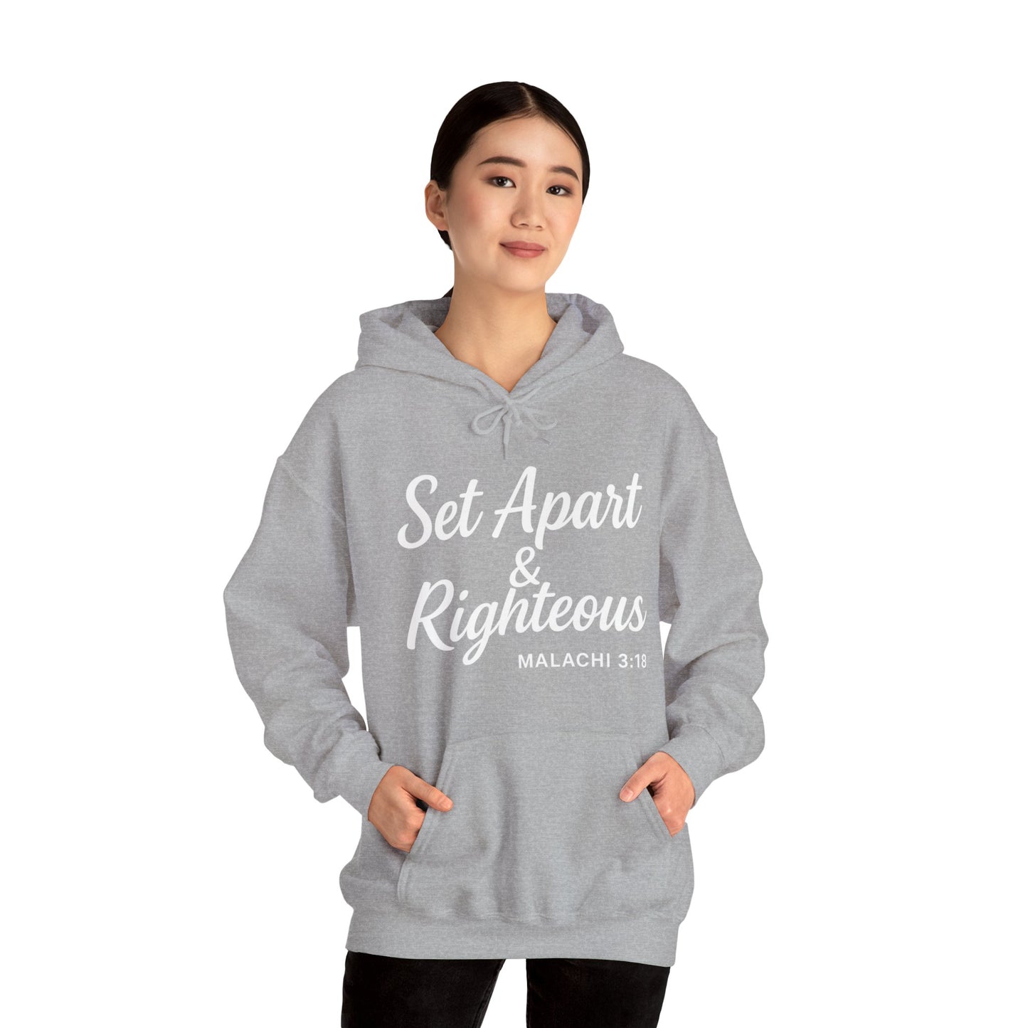 Set Apart & Righteous – Unisex Hoodie (Malachi 3:18)