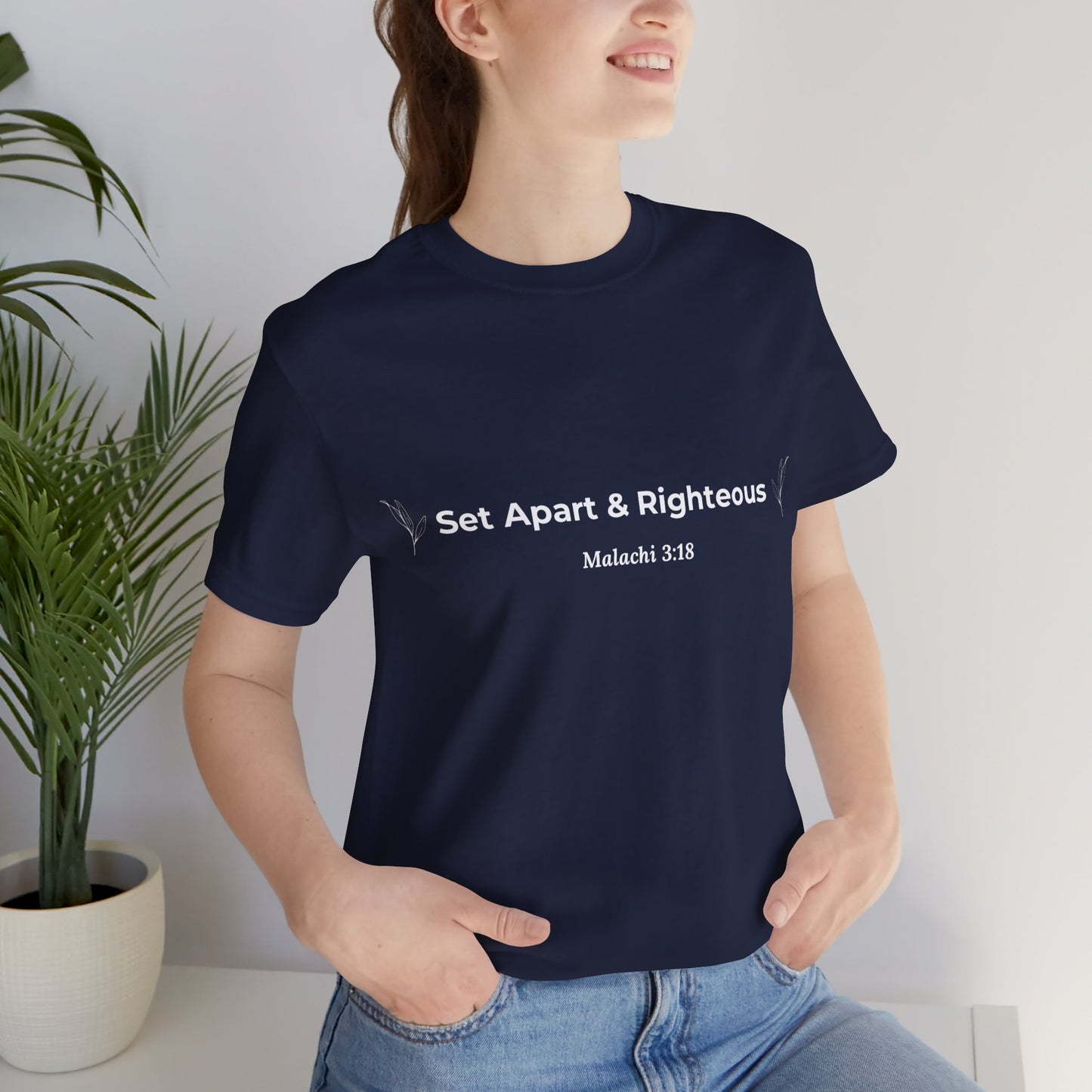 Set Apart & Righteous – Unisex Soft Style T-Shirt (Malachi 3:18)