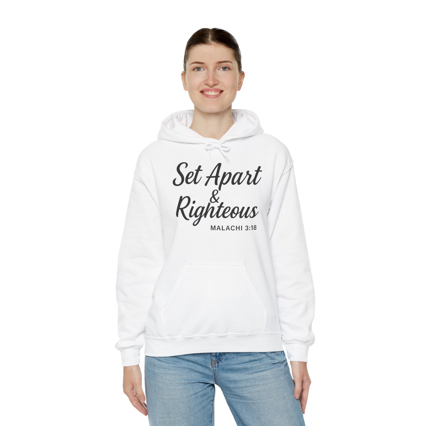 Set Apart & Righteous – Unisex Hoodie (Malachi 3:18)
