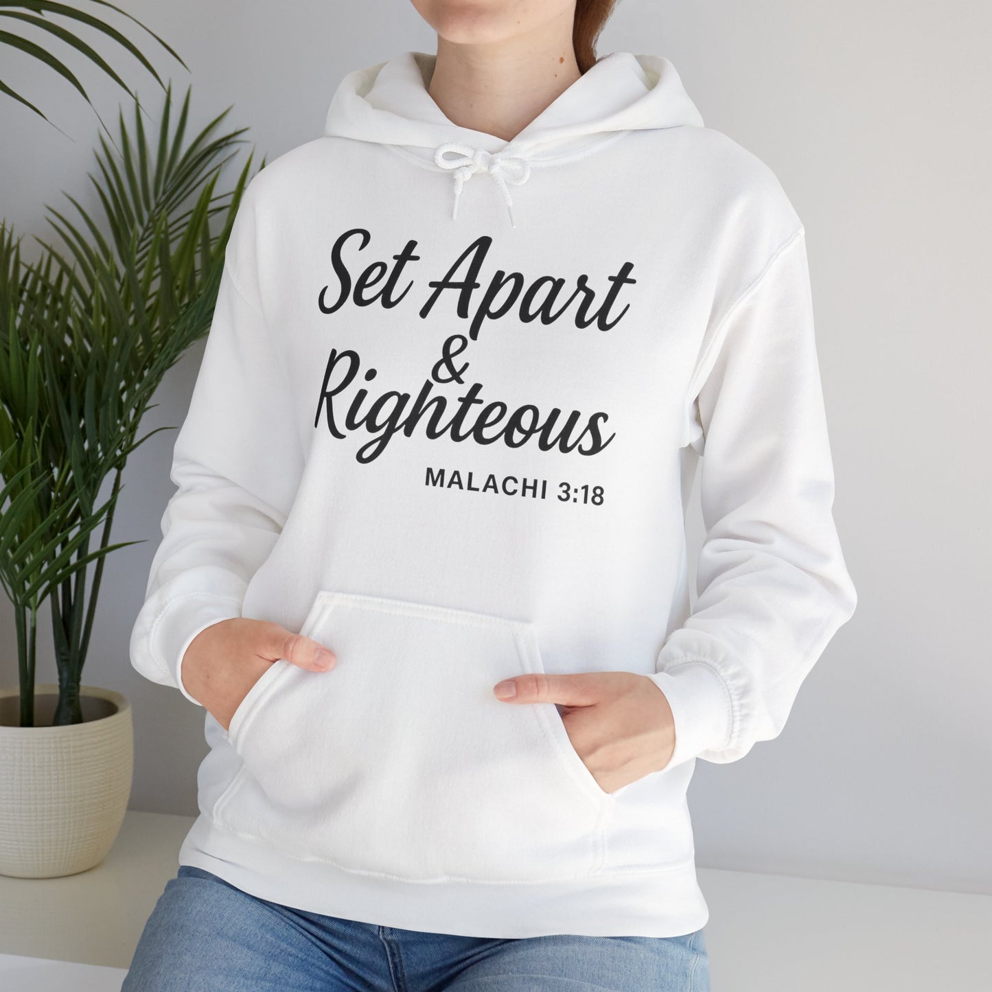 Set Apart & Righteous – Unisex Hoodie (Malachi 3:18)