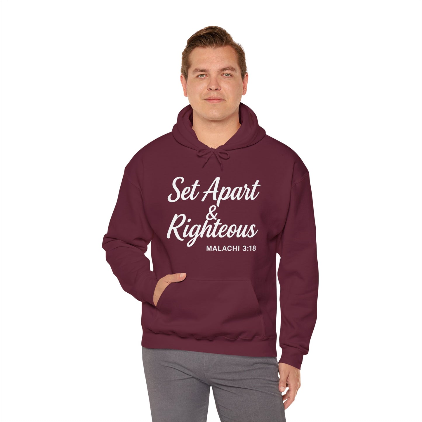 Set Apart & Righteous – Unisex Hoodie (Malachi 3:18)