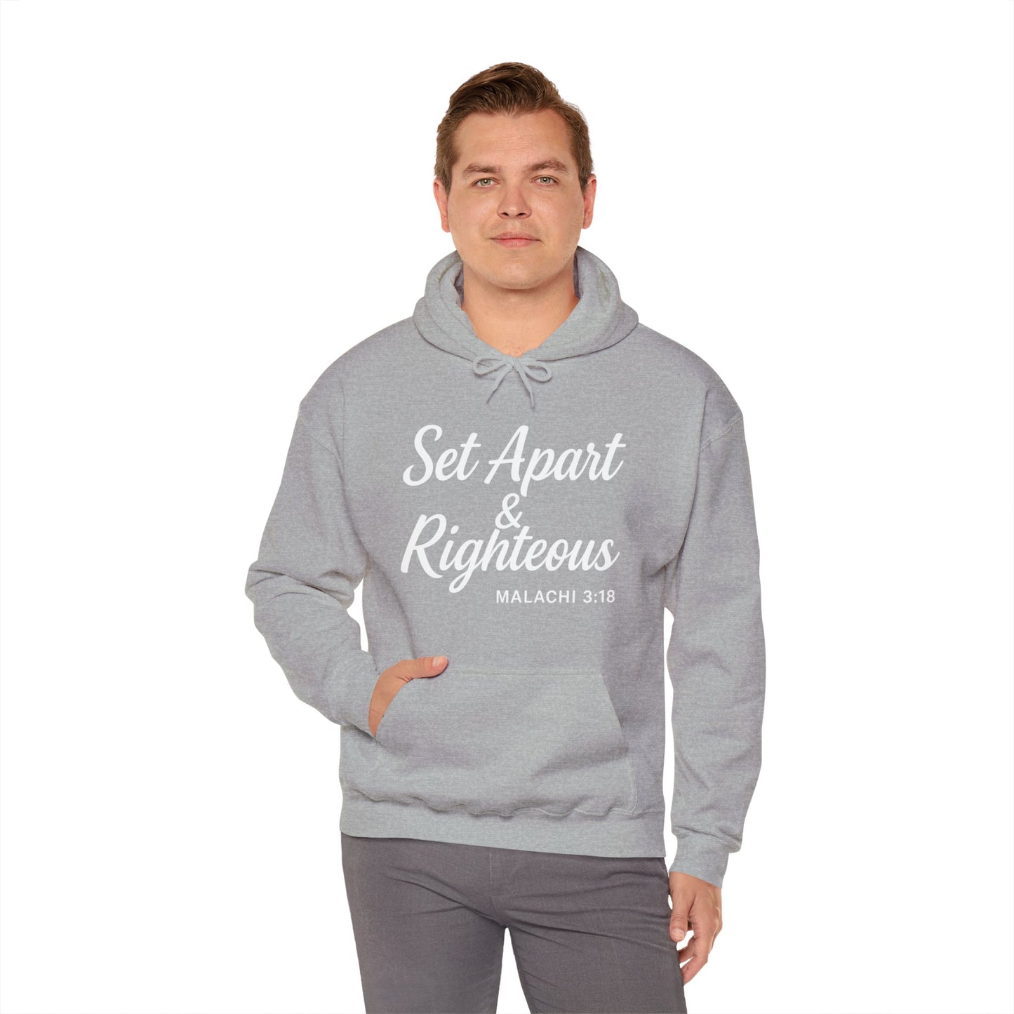 Set Apart & Righteous – Unisex Hoodie (Malachi 3:18)