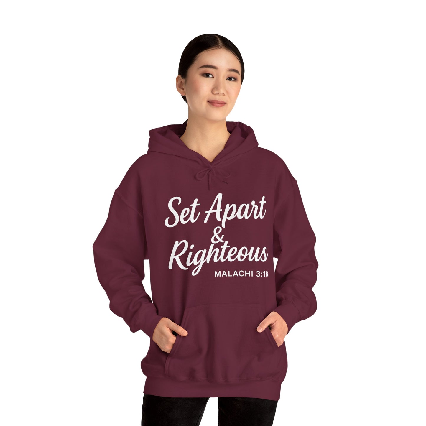 Set Apart & Righteous – Unisex Hoodie (Malachi 3:18)