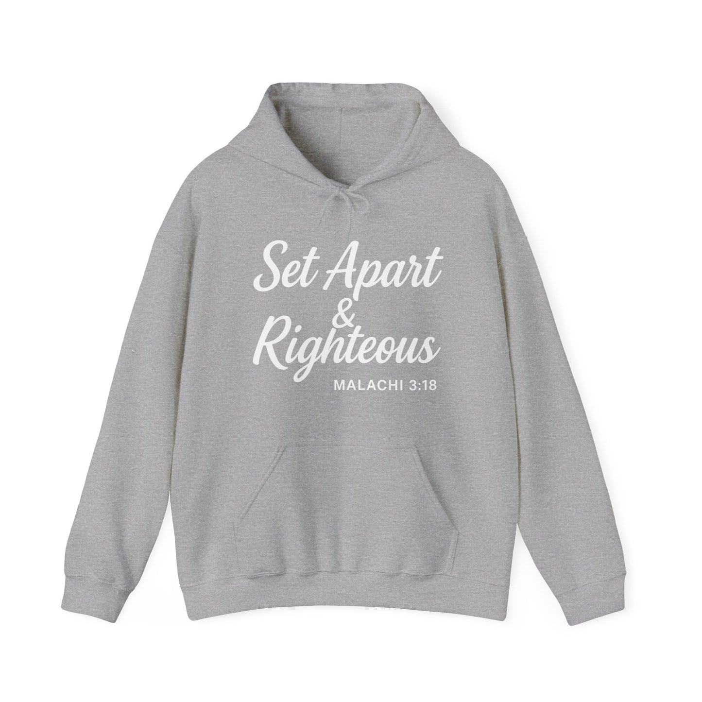 Set Apart & Righteous – Unisex Hoodie (Malachi 3:18)