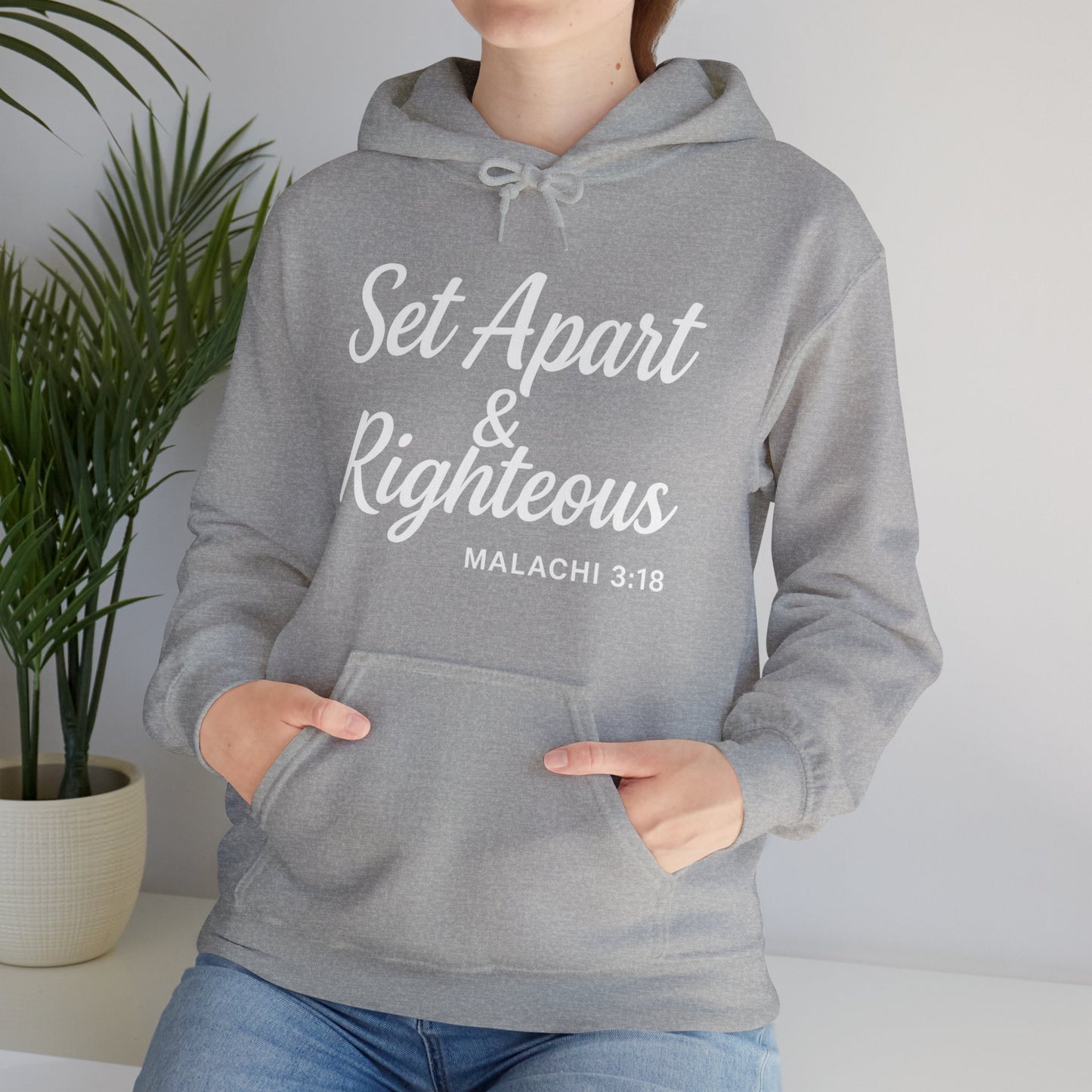 Set Apart & Righteous – Unisex Hoodie (Malachi 3:18)